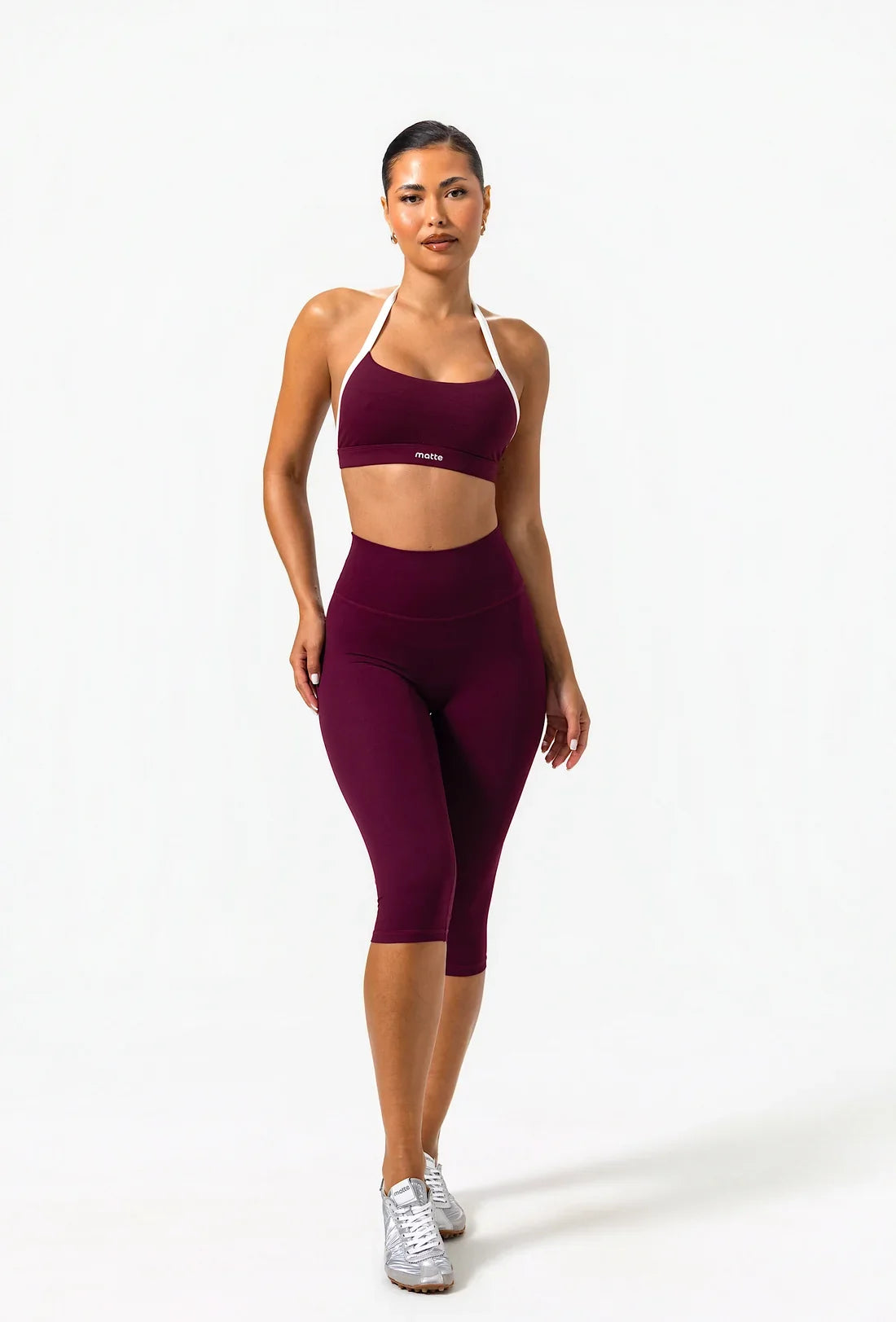 Burgundy Sculpt 3-Piece Activewear Set