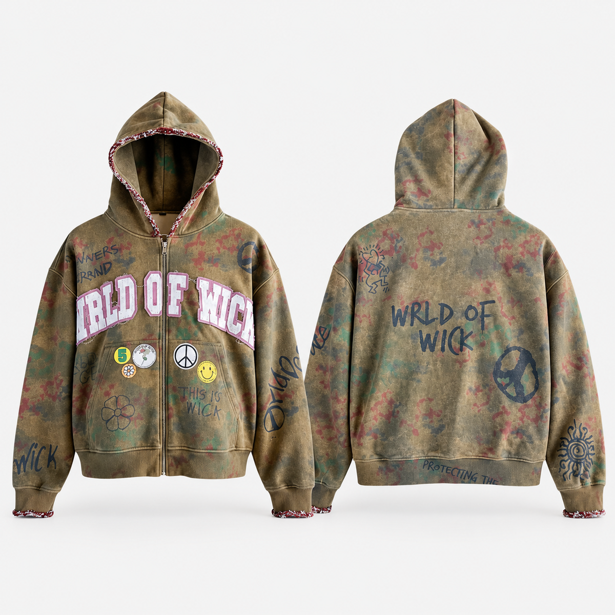 World Peace Zip Up Hoodie