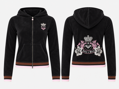 Anthracite Zip-up Sweatshirt And Straight Pants